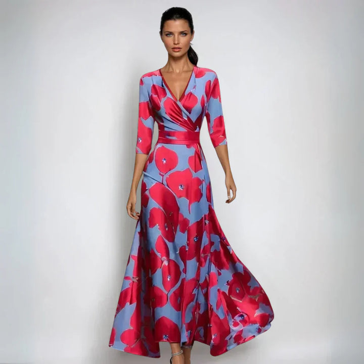 Emily - Stylish Floral Tie Dress