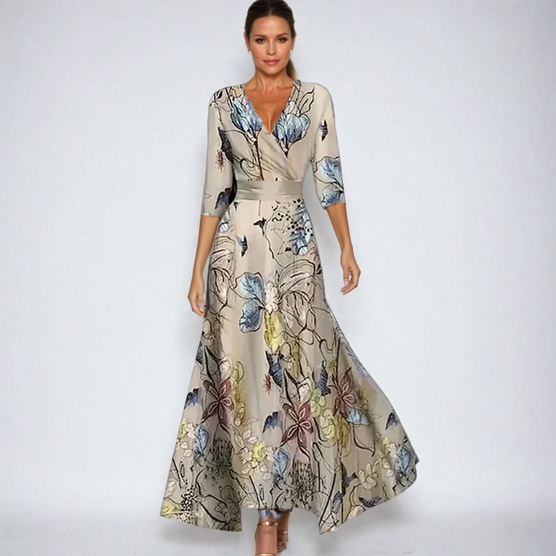 Emily - Stylish Floral Tie Dress