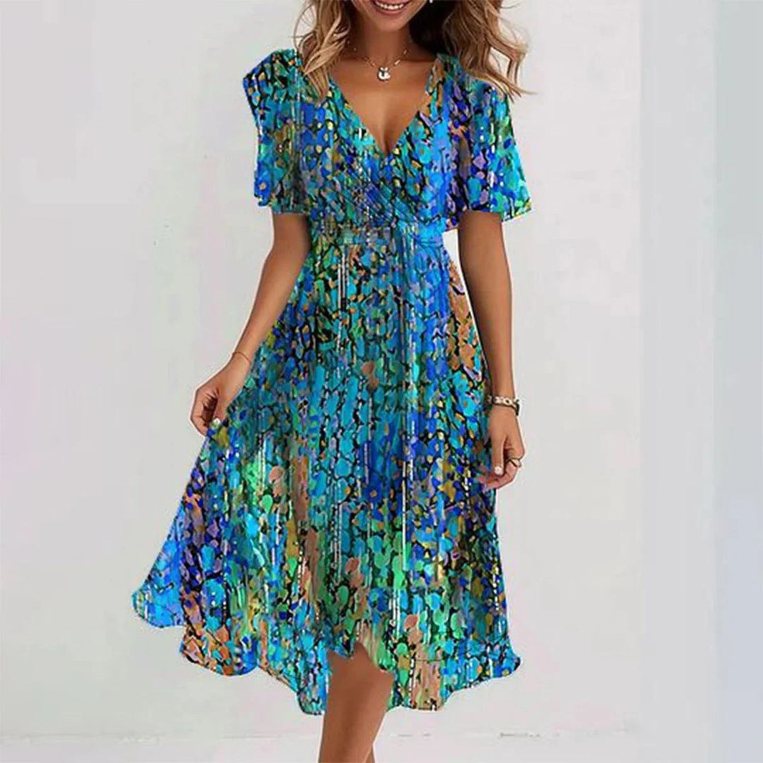 Lina - Stylish Dress with Short Sleeves