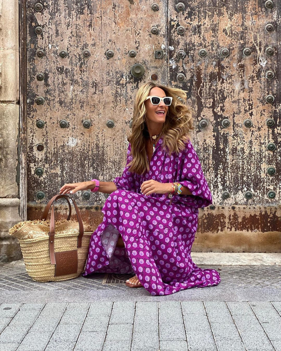 Elin - Boho Cotton Maxi Dress