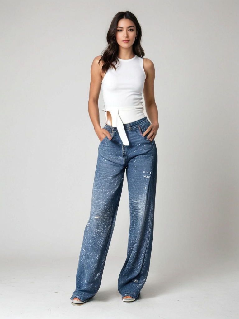 Kelly | Glitter Jeans