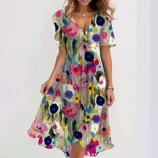 Lina - Stylish Dress with Short Sleeves