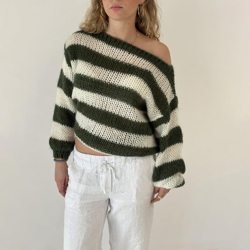 Delvey | Striped Chunky Knit Sweater