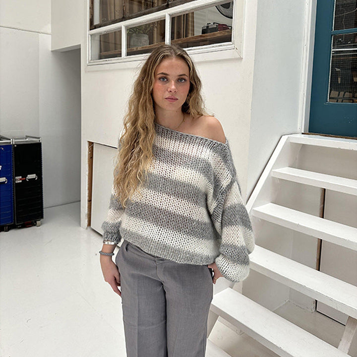 Delvey | Striped Chunky Knit Sweater