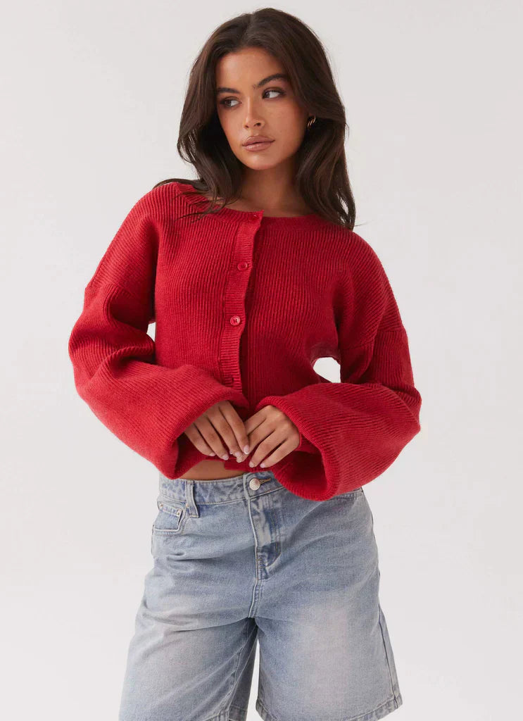 Nina | Red Cardigan