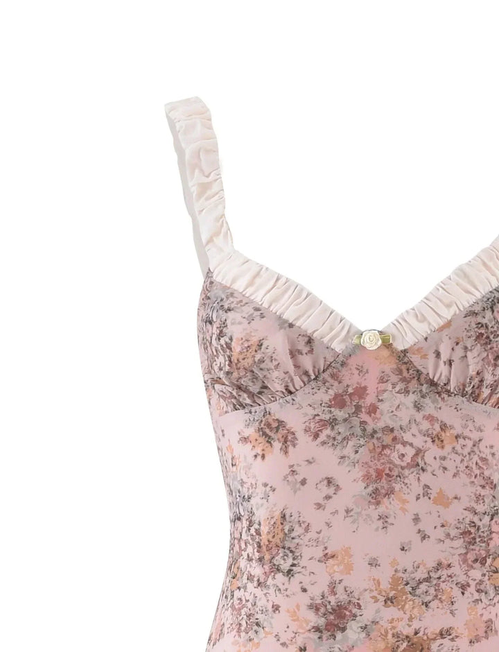 VALENTE® | Pink Camouflage Floral Dress
