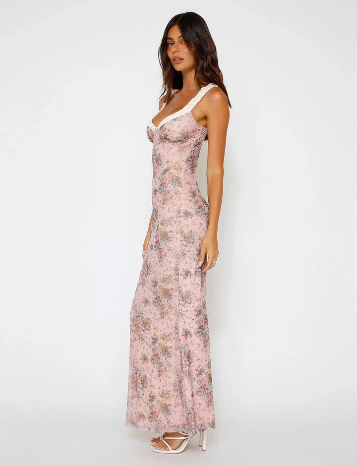 VALENTE® | Pink Camouflage Floral Dress