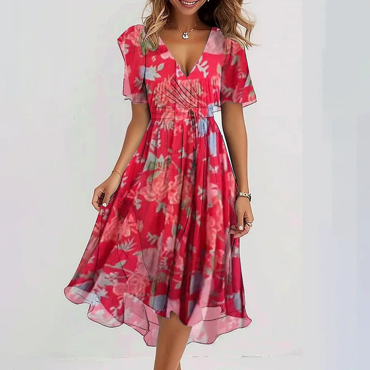Lina - Stylish Dress with Short Sleeves