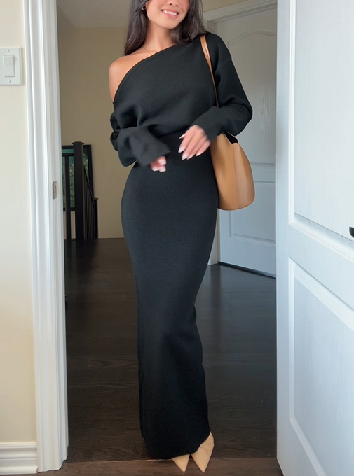 Jade | One-Sleeve Dress
