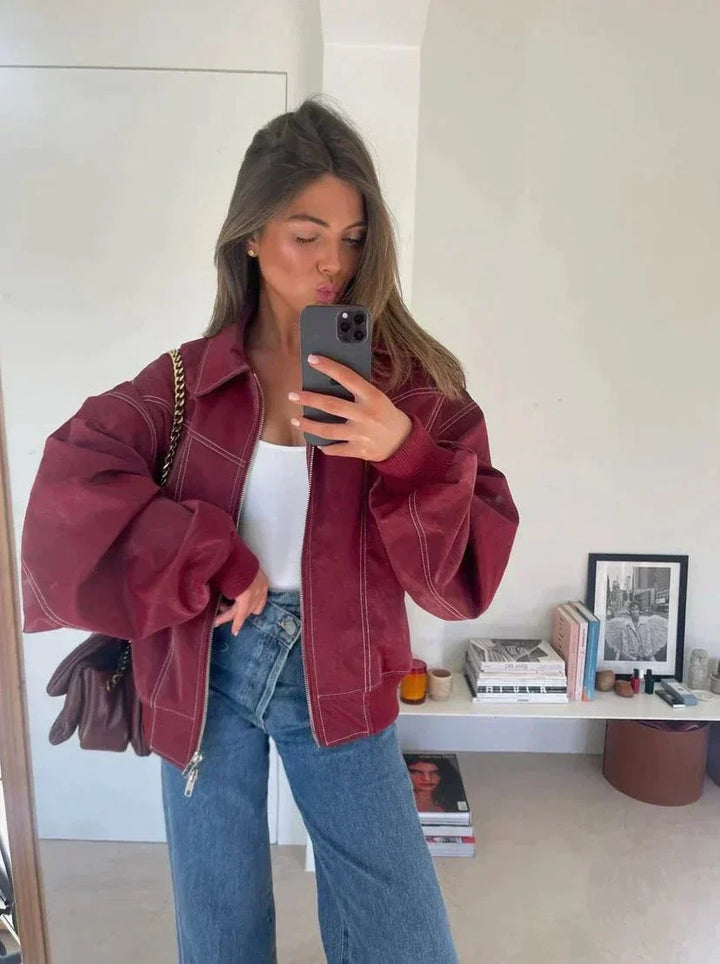 Rosie | Oversized Bomber Jacket