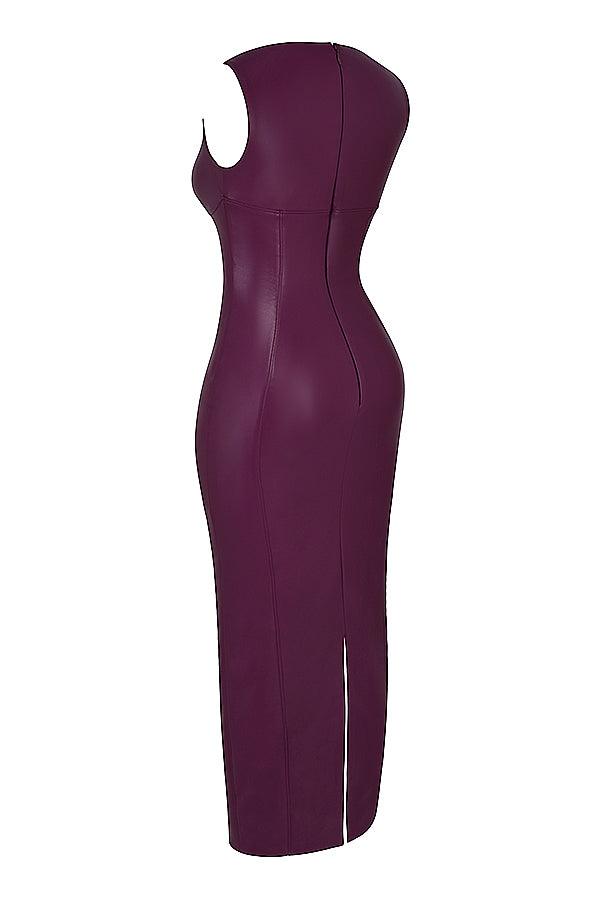VALENTE® | Luxe Leather Maxi Dress