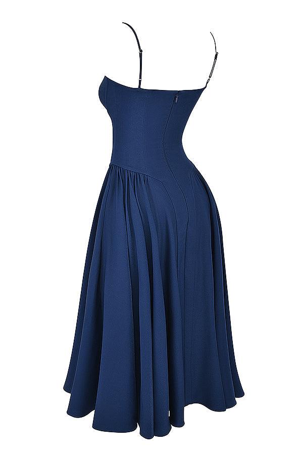 VALENTE® | Twill Corset Midi Dress