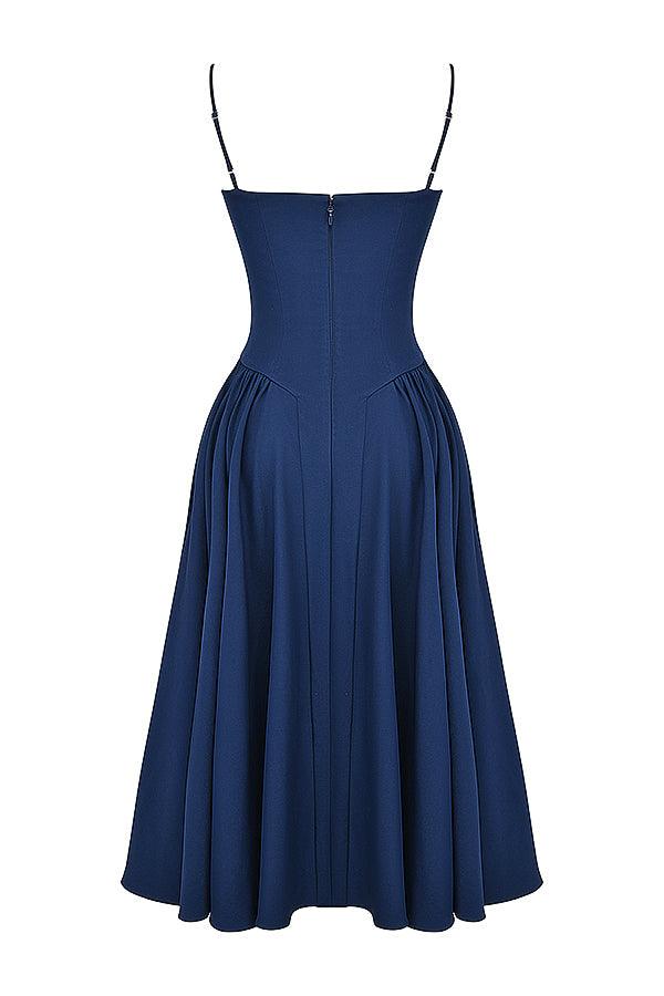 VALENTE® | Twill Corset Midi Dress