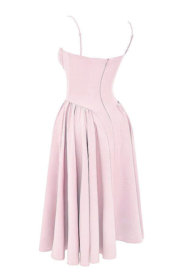 VALENTE® | Twill Corset Midi Dress