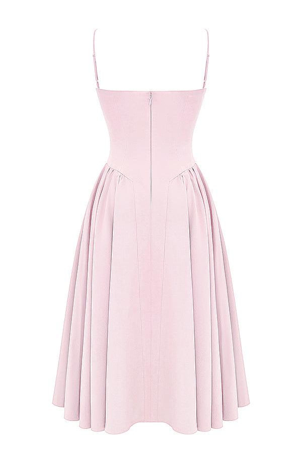VALENTE® | Twill Corset Midi Dress